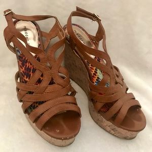 Madden girl brown wedges